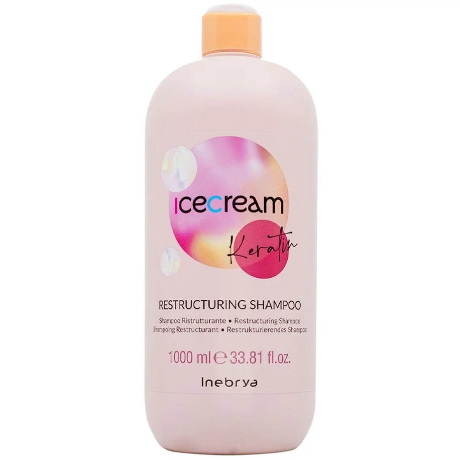 Inebrya KERATIN - Restructuring Shampoo /1000 ml/ 1 - ADAKO profesionálna vlasová kozmetika Inebrya KERATIN - Restructuring Shampoo /1000 ml/