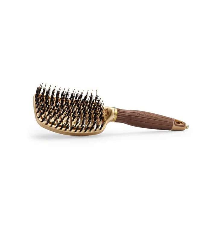 Olivia Garden Expert Care Flex Brush Boar & Nylon Bristles Gold & Brown 1 - ADAKO profesionálna vlasová kozmetika Olivia Garden Expert Care Flex Brush Boar & Nylon Bristles Gold & Brown