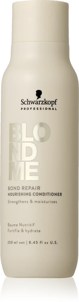 Blondme Bond Repair Nourishing Conditioner vyživujúci kondicionér pre blond vlasy 250 ml 1 - ADAKO profesionálna vlasová kozmetika Blondme Bond Repair Nourishing Conditioner vyživujúci kondicionér pre blond vlasy 250 ml