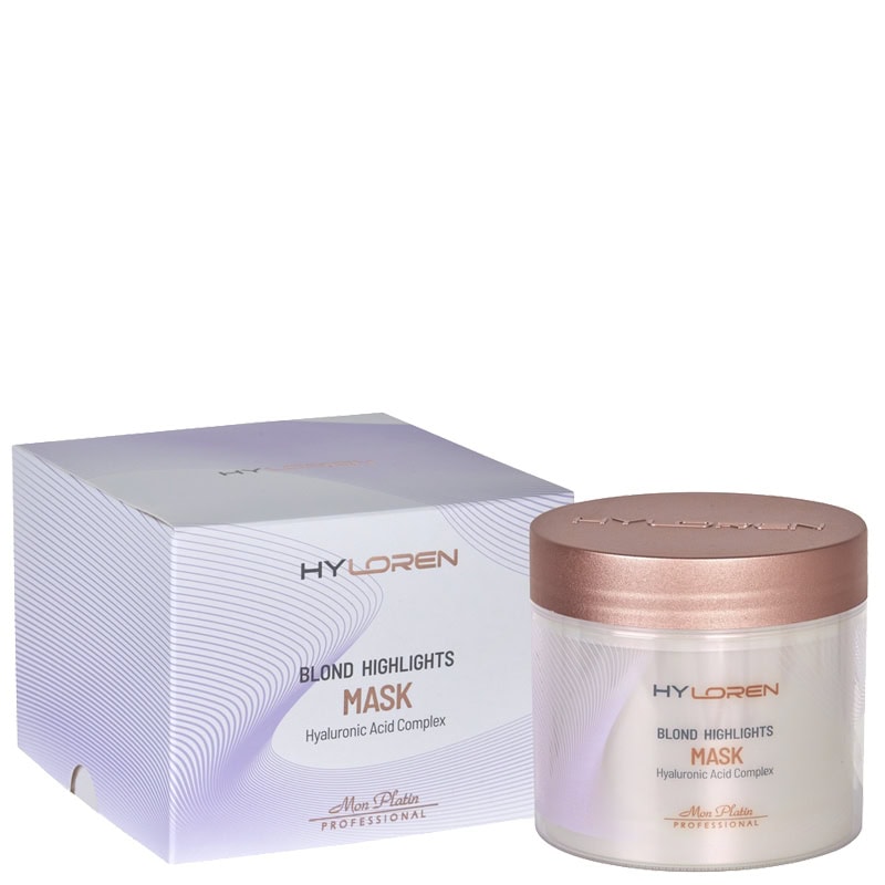 Mon Platin HyLoren Blond Highlights Maska 500ml 1 - ADAKO profesionálna vlasová kozmetika Mon Platin HyLoren Blond Highlights Maska 500ml